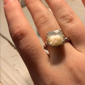 Mother of Pearl Pandora Ring